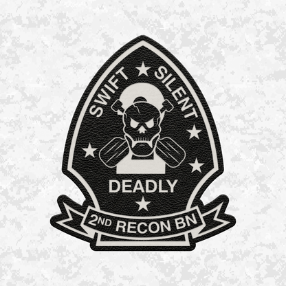 2nd Reconnaissance Battalion Unit ¨Chimera¨ | Leather Patch | Velcro Backed