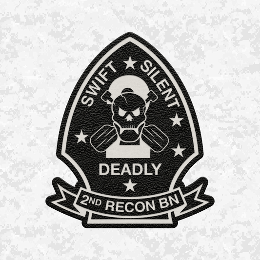 2nd Reconnaissance Battalion Unit ¨Chimera¨ | Leather Patch | Velcro Backed