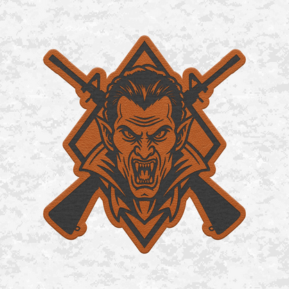 Tactical Vampire Halloween Edition | Leather Patch | Velcro Backed
