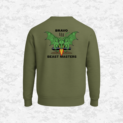 1st Bn 11th marines Bravo "Beast Masters" | Sweatshirt