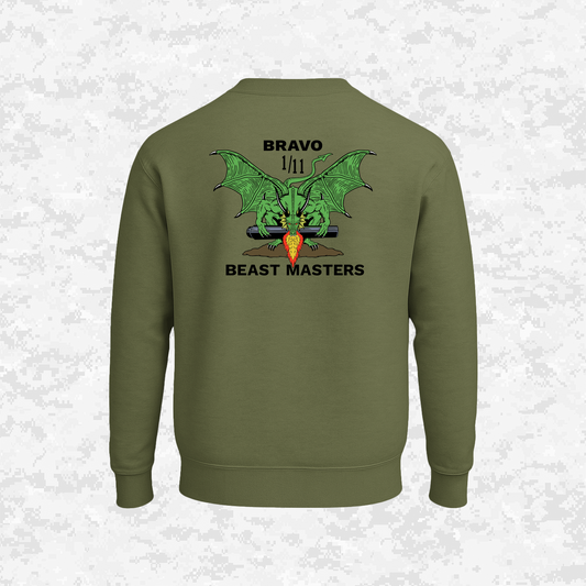 1st Bn 11th marines Bravo "Beast Masters" | Sweatshirt
