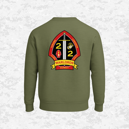2nd Battalion 2nd Marines Unit "Warlords" Classic Edition #3 | Sweatshirt