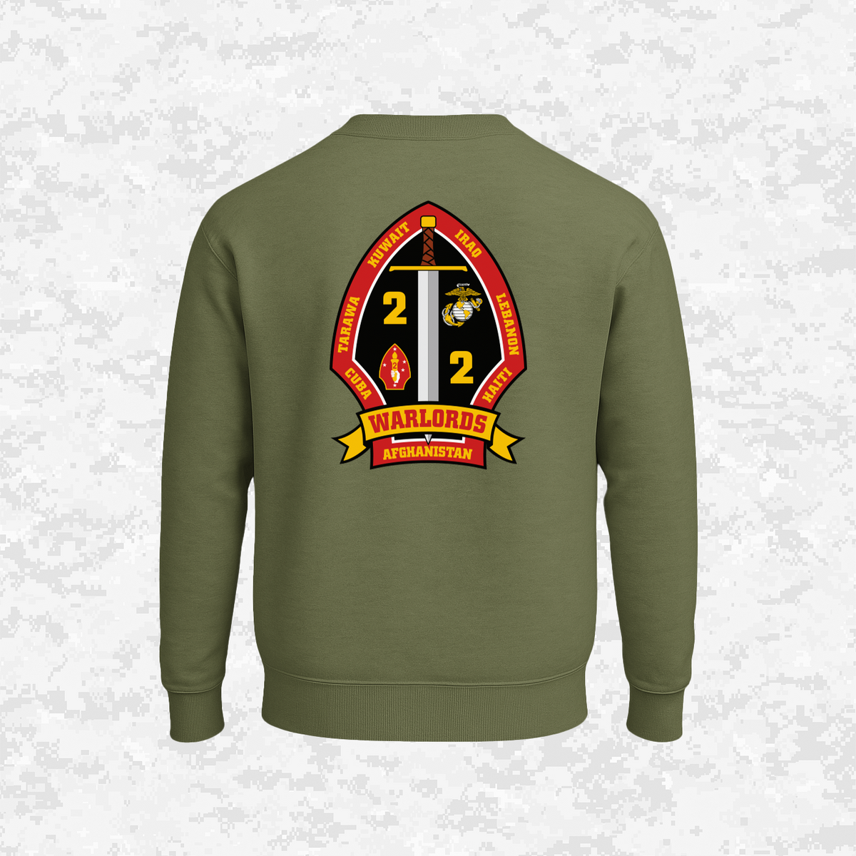 2nd Battalion 2nd Marines Unit "Warlords" #2 | Sweatshirt