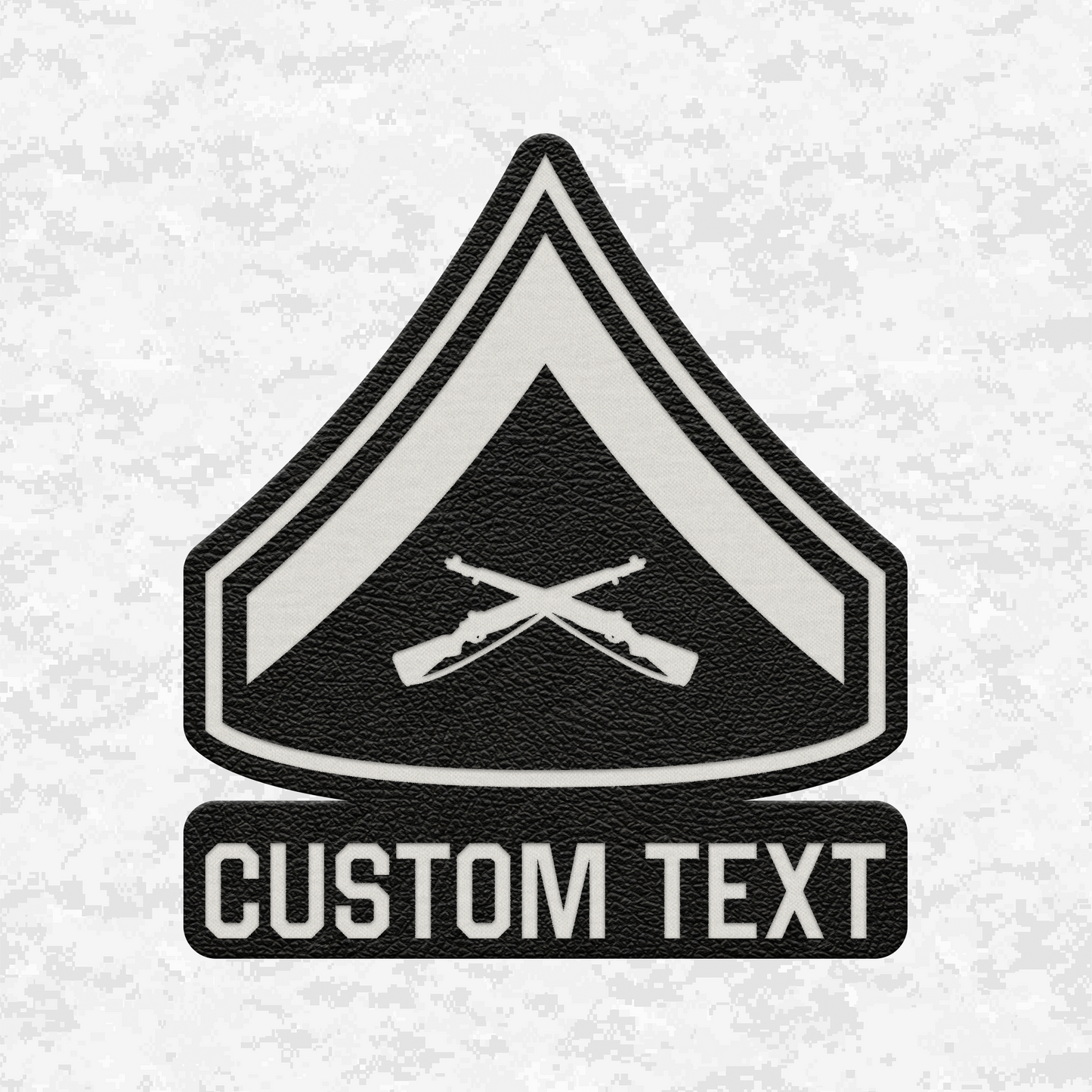 Custom E3 Lance Corporal of Marines | Leather Patch | Velcro Backed