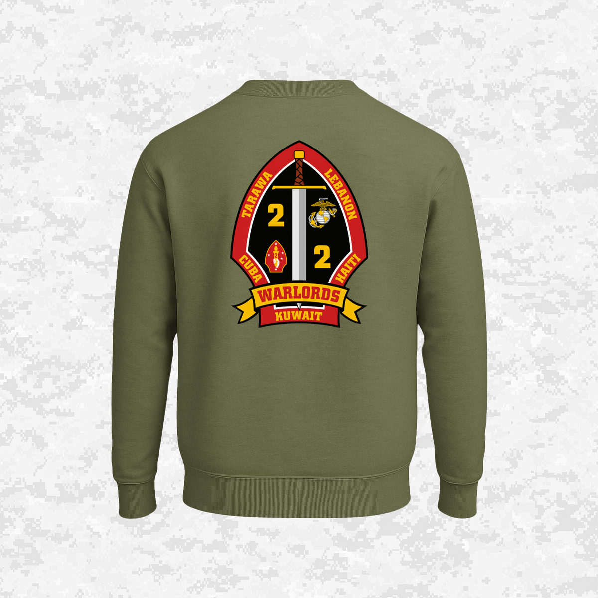 2nd Battalion 2nd Marines Unit "Warlords" #4 | Sweatshirt