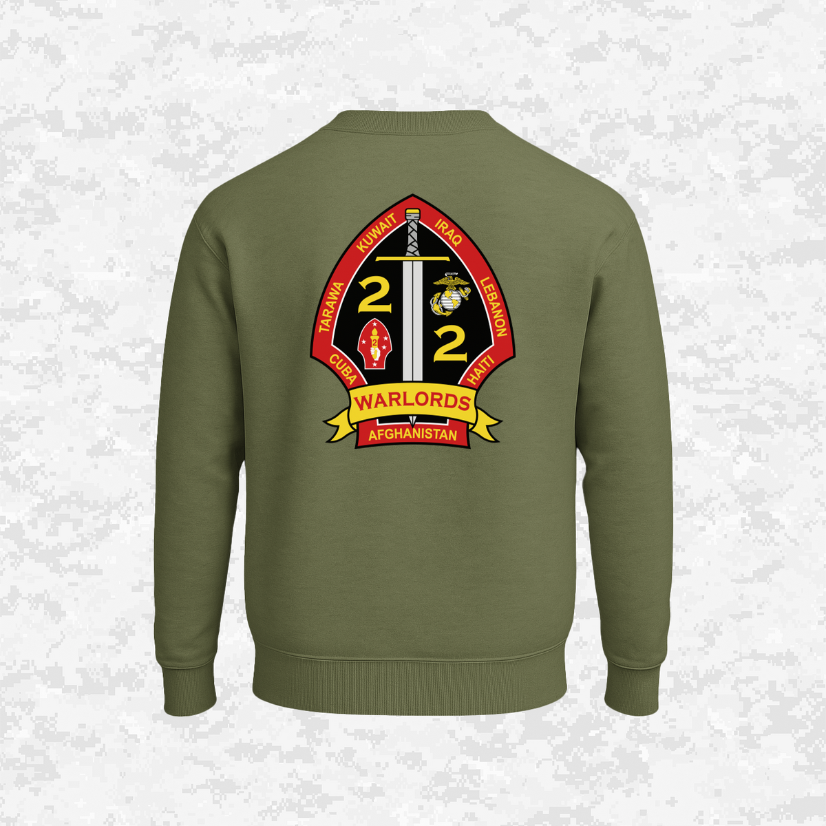 2nd Battalion 2nd Marines Unit "Warlords" Classic Edition #1 | Sweatshirt