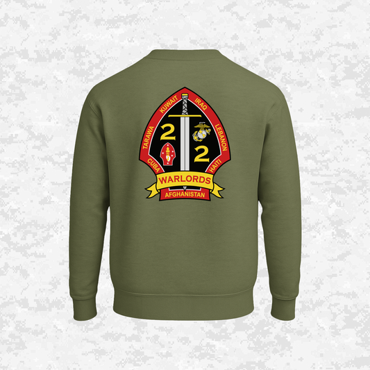2nd Battalion 2nd Marines Unit "Warlords" Classic Edition #1 | Sweatshirt