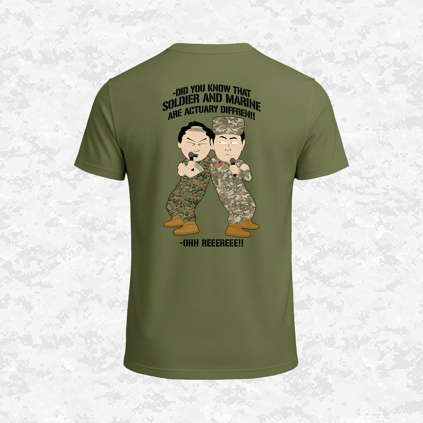 Soldier & Marine Are Diffren!!! | Military Parody | T-shirt