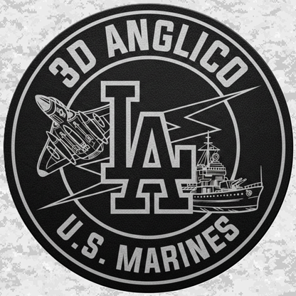 3D ANGLICO: Los Angeles Edition | Leather Patch | Velcro Backed