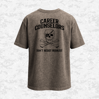 Don't Resist Reenlist | Oversized T-shirt | Regular & Faded Fabric