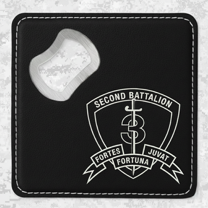 2nd Battalion 3rd Marines "Island Warriors" | Leather Coaster & Opener