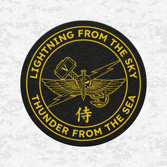 5th ANGLICO | Lightning From The Sky, Thunder From The Sea | Leather Patch | Velcro Backed