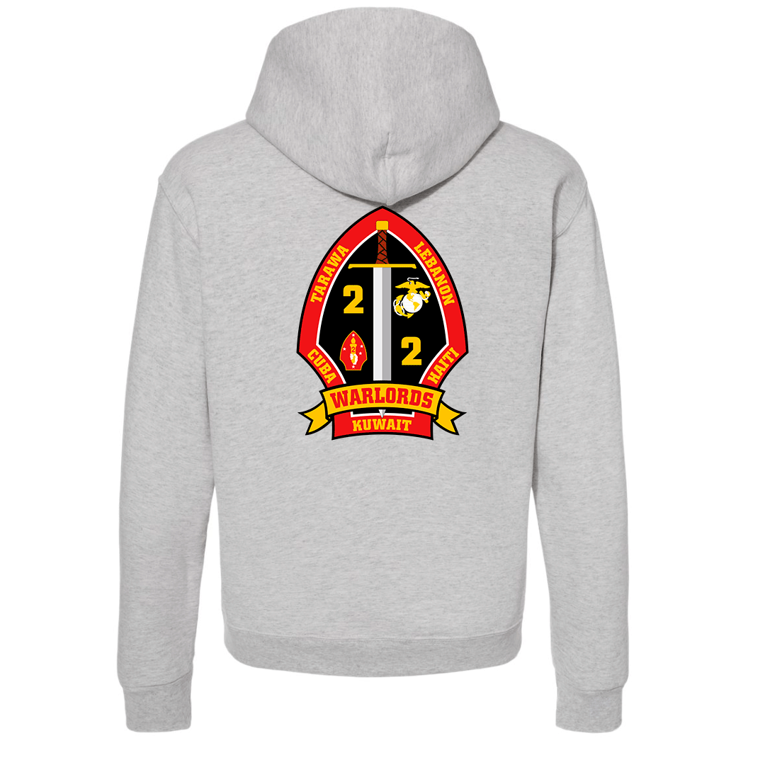 2nd Battalion 2nd Marines Unit "Warlords" Hoodie #3