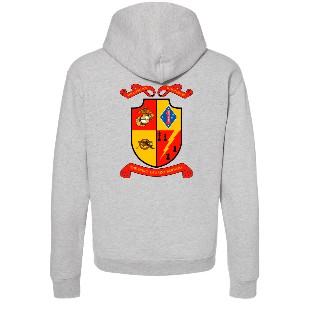 5th Battalion 11th Marines Unit "Steel Rain" Hoodie