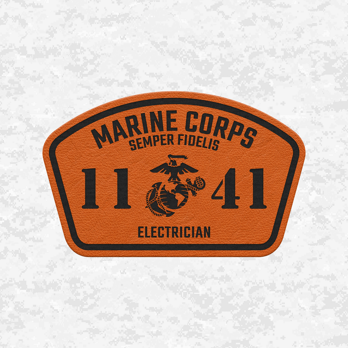 MOS 1141 Electrician | Leather Patch | Velcro Backed