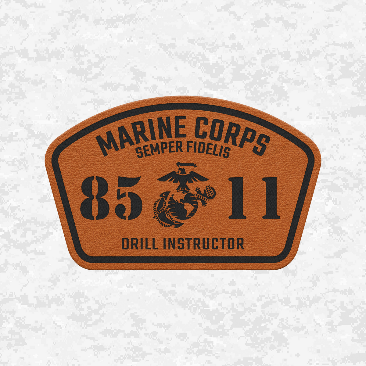 MOS 8511 Drill Instructor | Leather Patch | Velcro Backed