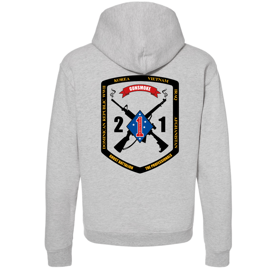 2nd Battalion 1st Marines Unit "Gunsmoke" Hoodie