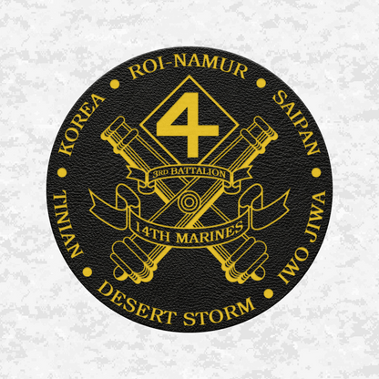 3rd Battalion 14th Marines Unit "Liberty" 2 | Leather Patch | Velcro Backed