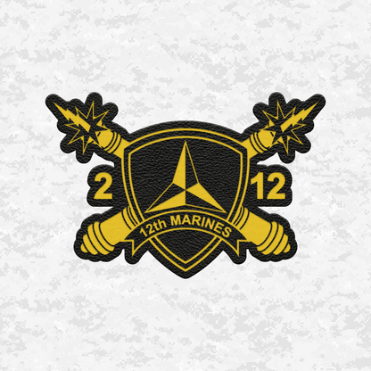 2nd Battalion 12th Marines Unit "The Thundering Guns of Death" | Leather Patch | Velcro Backed