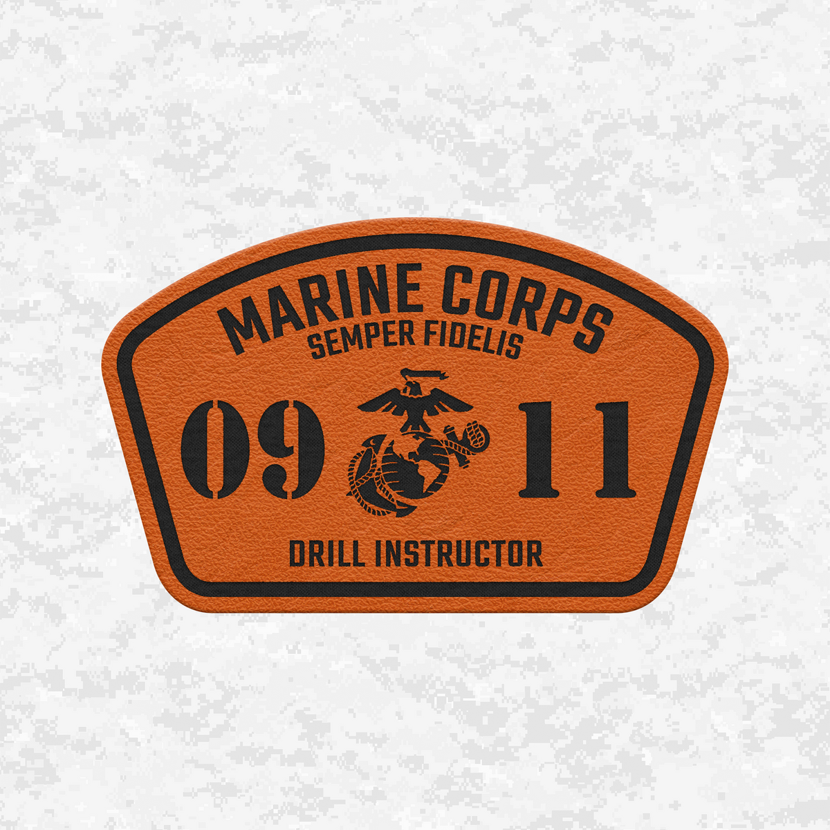 MOS 0911 Drill Instructor | Leather Patch | Velcro Backed