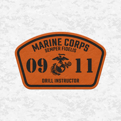 MOS 0911 Drill Instructor | Leather Patch | Velcro Backed