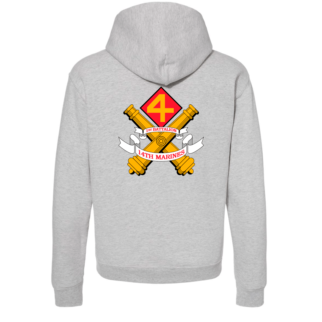 1st Battalion 14th Marines Unit "At the Ready" Hoodie