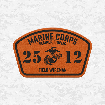 MOS 2512 Field Wireman | Leather Patch | Velcro Backed