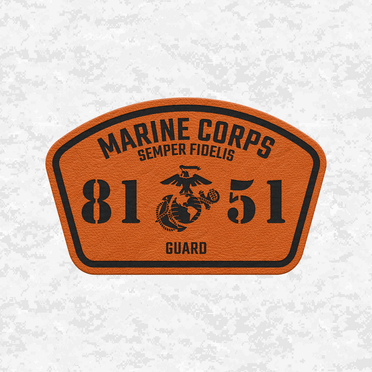 MOS 8151 Guard | Leather Patch | Velcro Backed