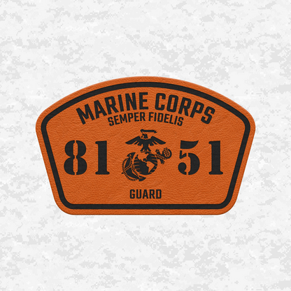 MOS 8151 Guard | Leather Patch | Velcro Backed