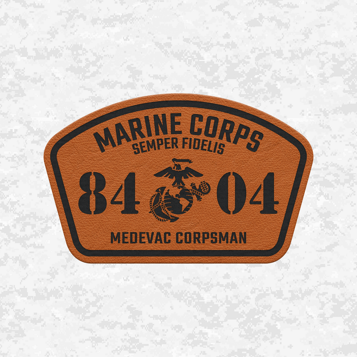 MOS HM-8404 Medevac Corpsman | Leather Patch | Velcro Backed
