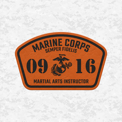 MOS 0916 Martial Arts Instructor | Leather Patch | Velcro Backed