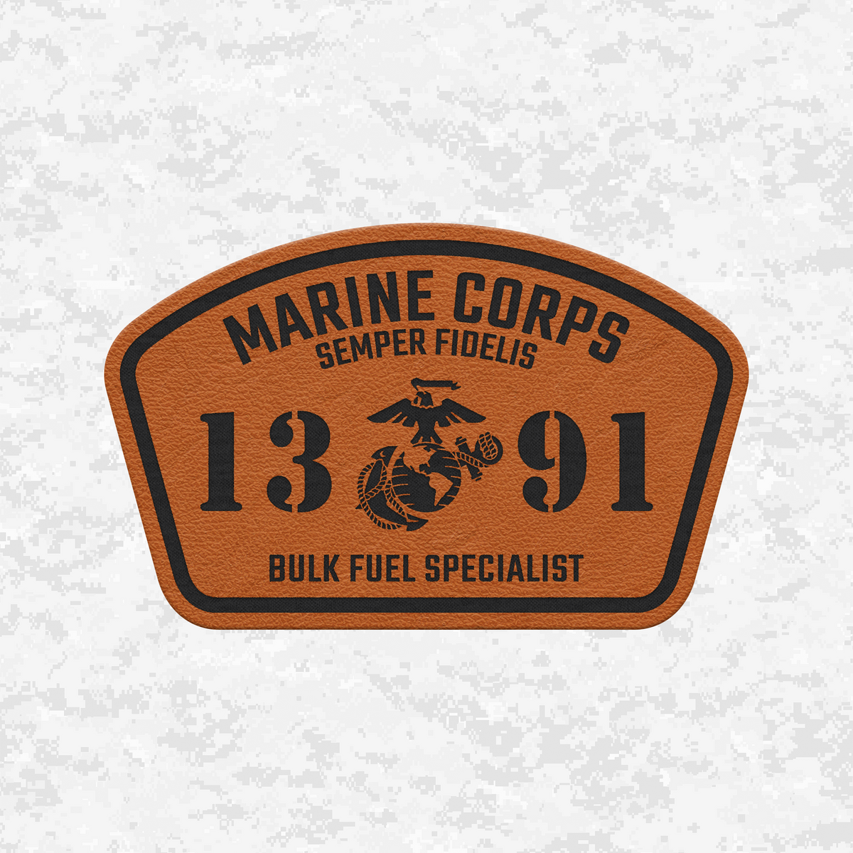 MOS 1391 Bulk Fuel Specialist | Leather Patch | Velcro Backed
