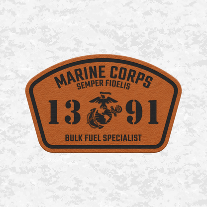 MOS 1391 Bulk Fuel Specialist | Leather Patch | Velcro Backed