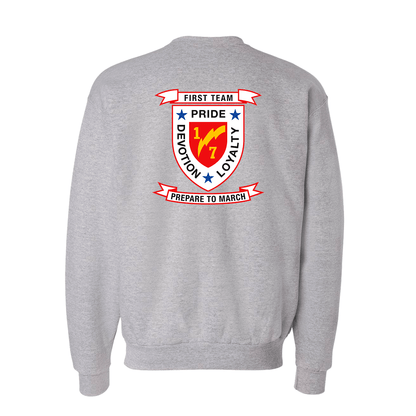 1st Battalion 7th Marines Unit "First Team" Sweatshirt