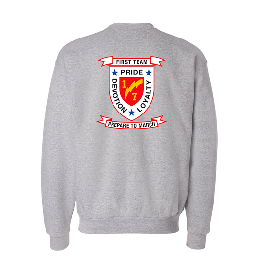 1st Battalion 7th Marines Unit "First Team" Sweatshirt
