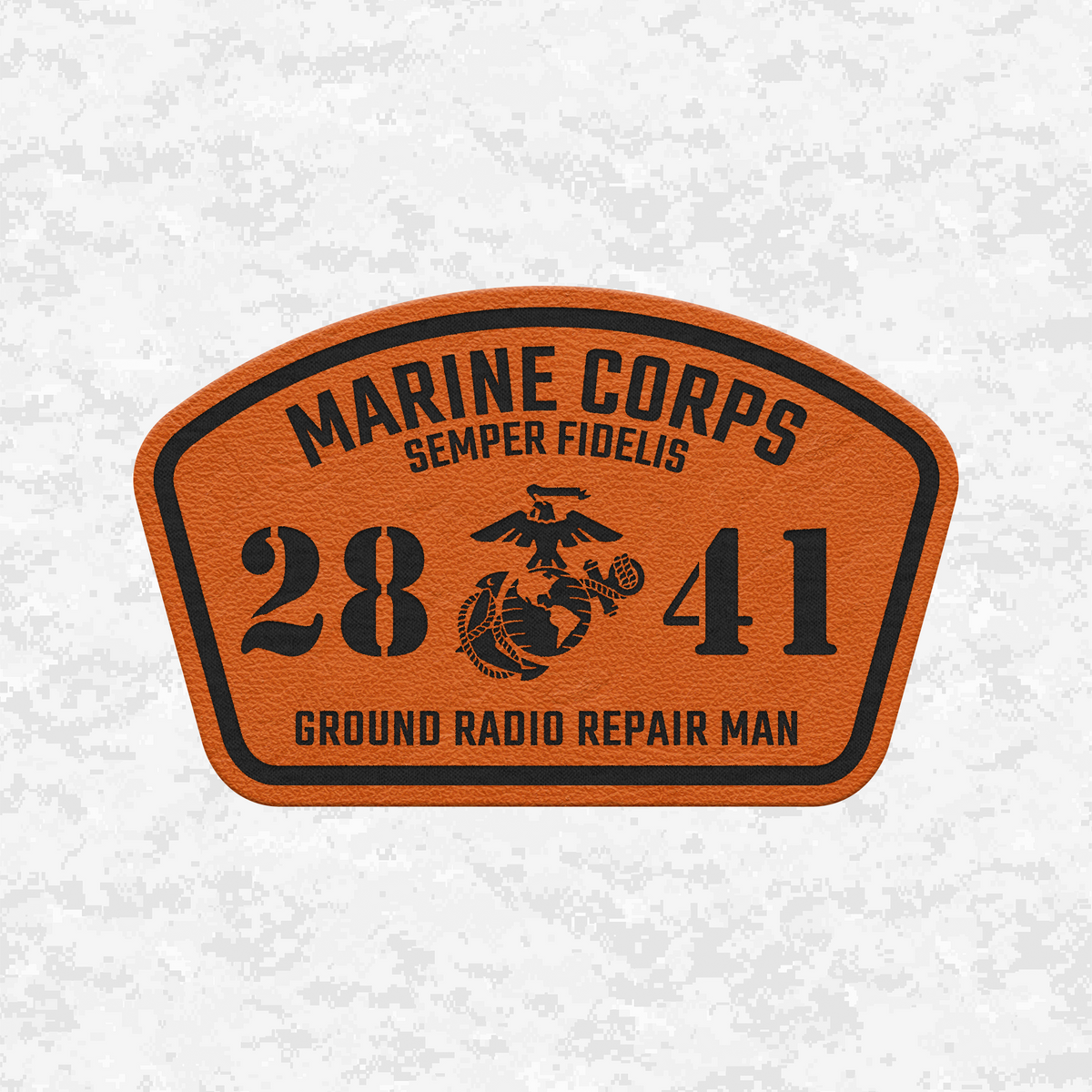 MOS 2841 Ground Radio Repair Man | Leather Patch | Velcro Backed