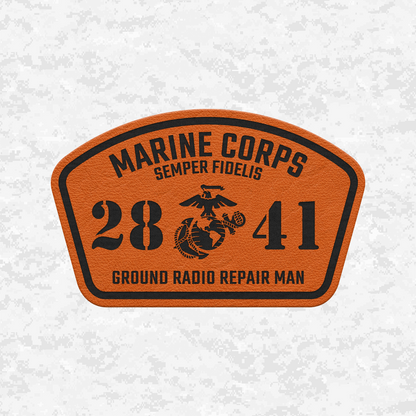 MOS 2841 Ground Radio Repair Man | Leather Patch | Velcro Backed