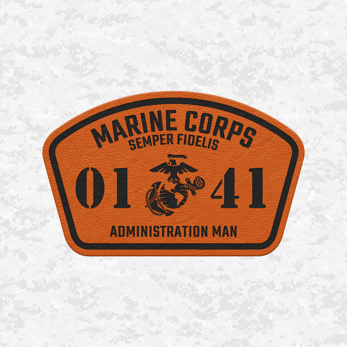 MOS 0141 Administration Man | Leather Patch | Velcro Backed