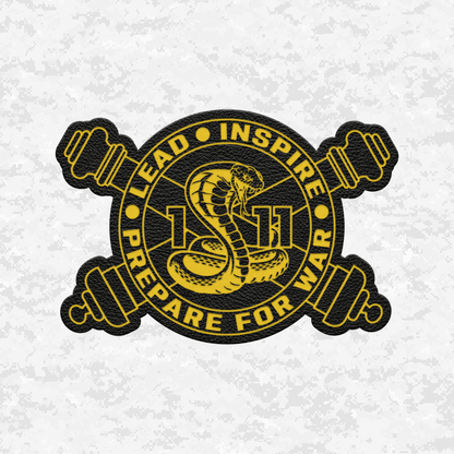 1st Battalion 11th Marines Unit "The Cobra Battalion" Special Edition | Leather Patch | Velcro Backed