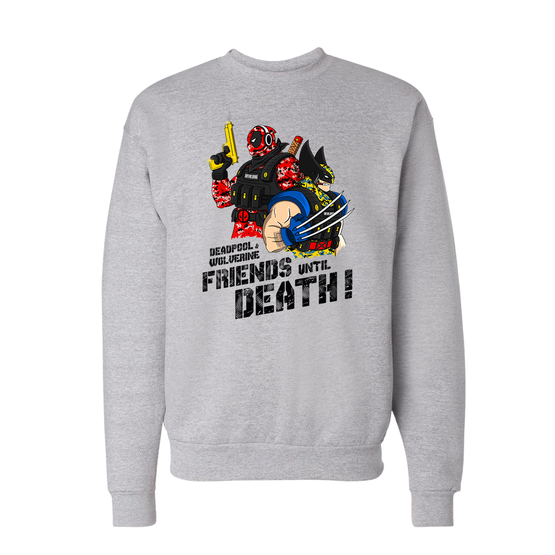 "Friends until Death" Deadpool & Wolverine Sweatshirt