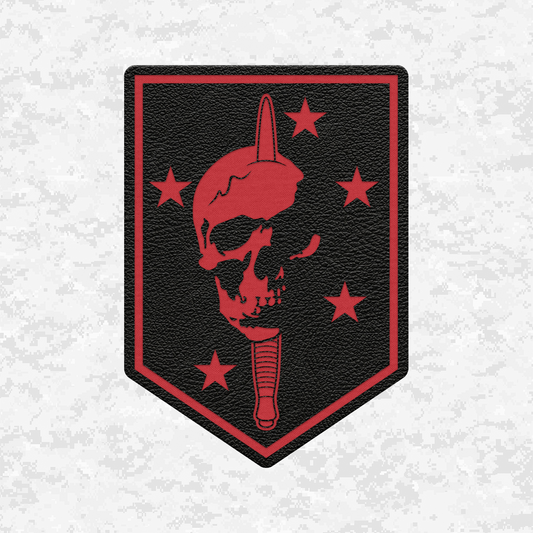 MARSOC 8130 Raider Crest | Leather Patch | Velcro Backed