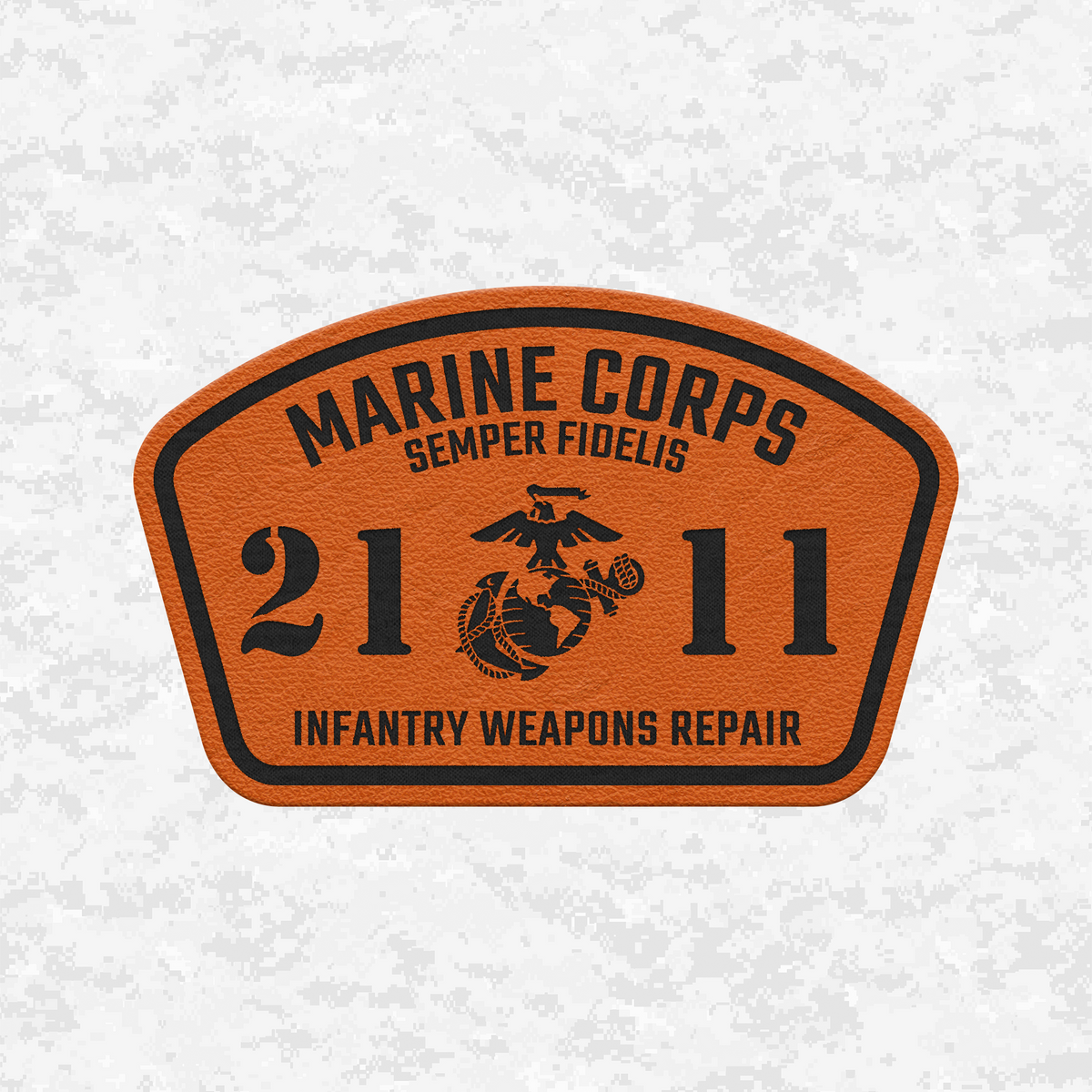 MOS 2111 Infantry Weapons Repair | Leather Patch | Velcro Backed