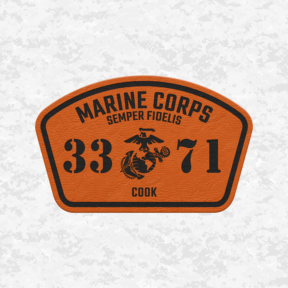MOS 3371 Cook | Leather Patch | Velcro Backed