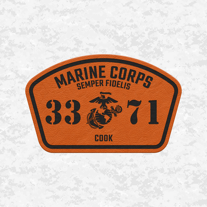 MOS 3371 Cook | Leather Patch | Velcro Backed