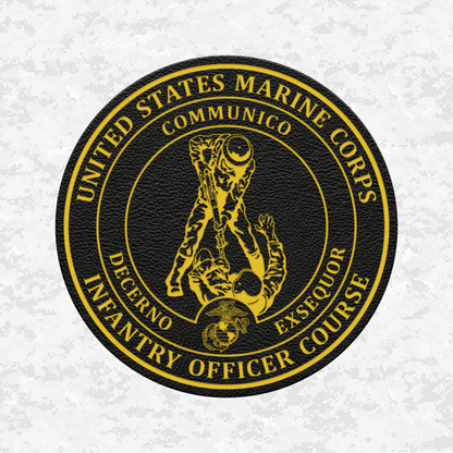 Infantry Officer Course | Leather Patch | Velcro Backed