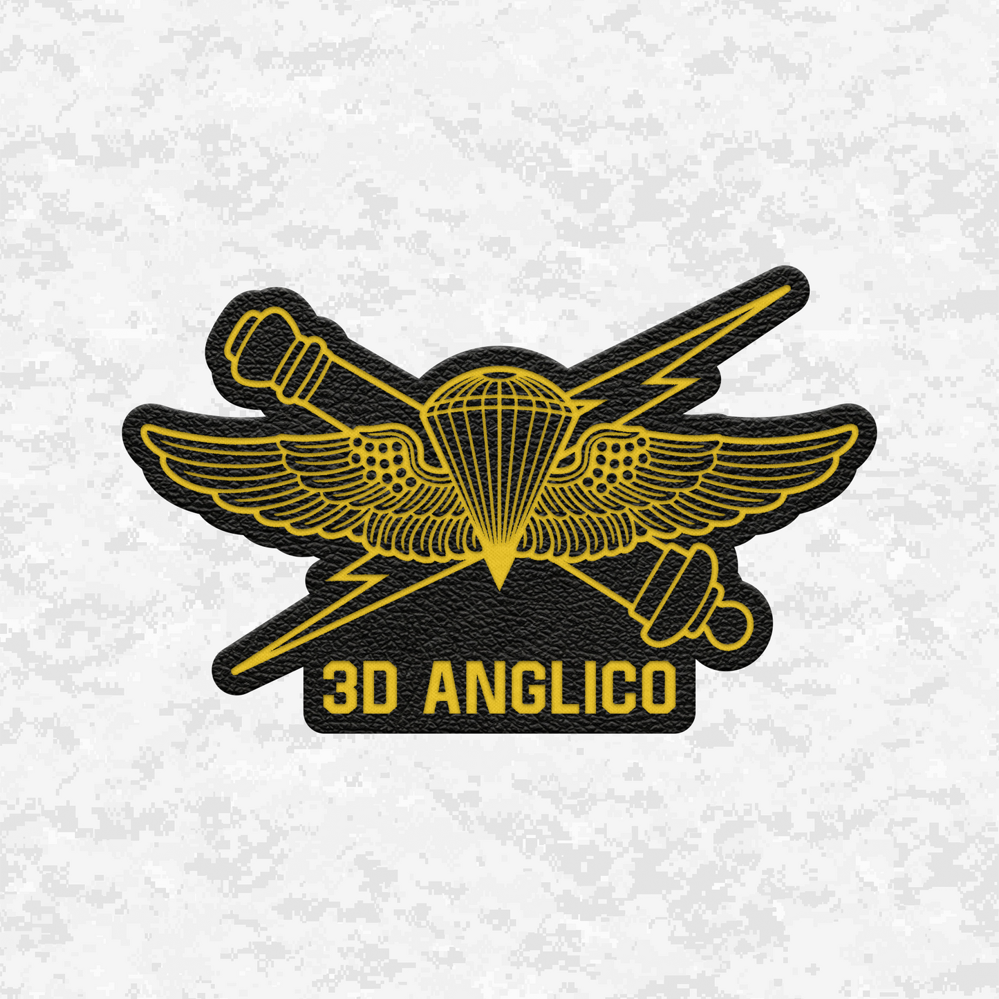 3d ANGLICO | Air Naval Fire | Leather Patch | Velcro Backed