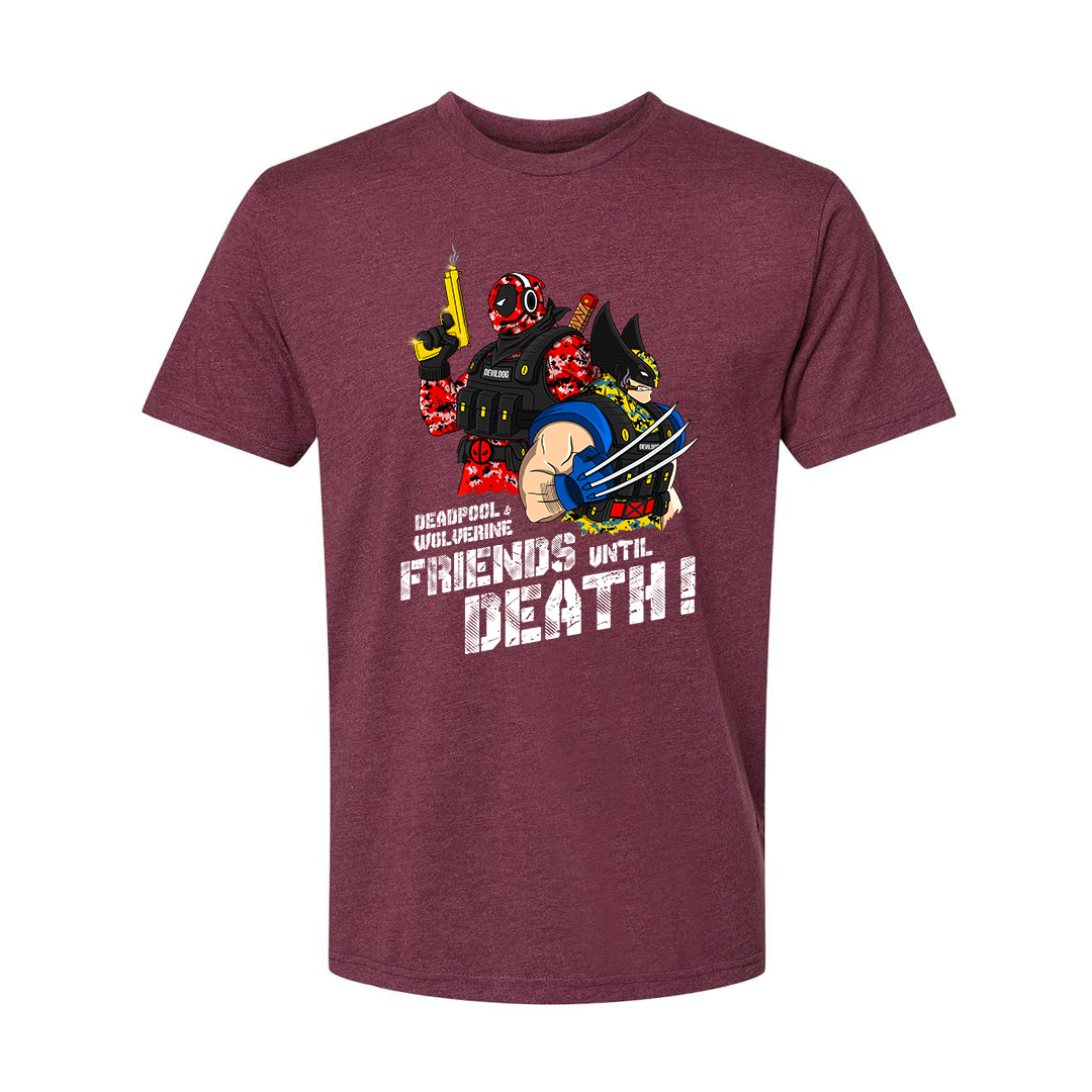 "Friends until Death" Deadpool & Wolverine Shirt