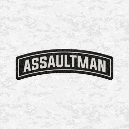 Assaultman Tab Insignia | Leather Patch | Velcro Backed