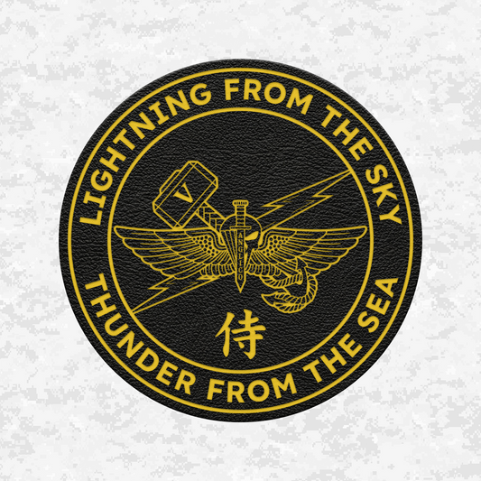 5th ANGLICO | Lightning From The Sky, Thunder From The Sea | Leather Patch | Velcro Backed