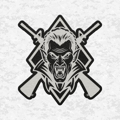 Tactical Vampire Halloween Edition | Leather Patch | Velcro Backed